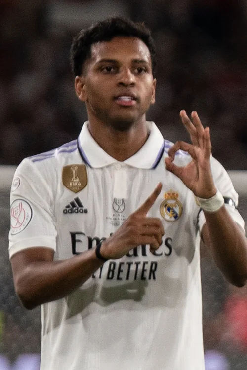 Rodrygo em partida do Real Madrid